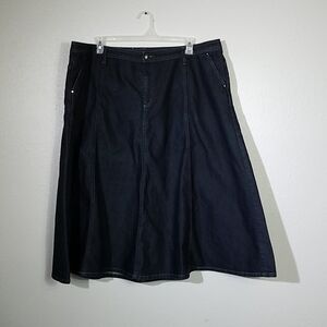 Avenue by Jessica London ALine Denim Jean Skirt 22